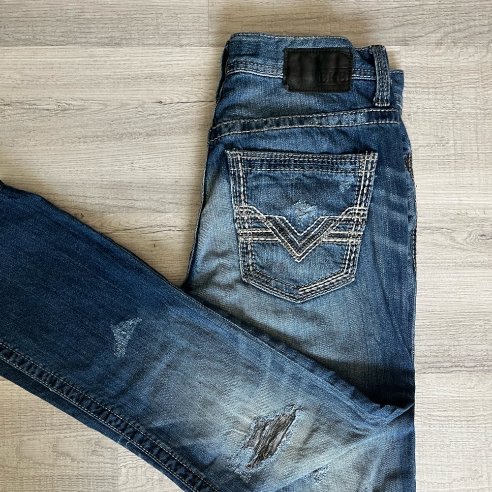 Buckle BKE Sz 30L Aiden Bootleg Jeans Button Fly